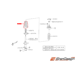 Ressort arrière origine subaru STI 04-07