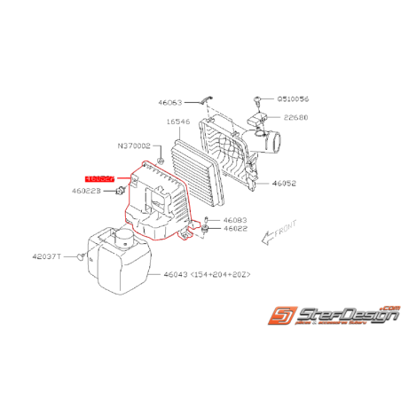 Coque inférieur de boite a air origine subaru WRX/STI 08-11