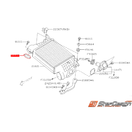 Joint échangeur/turbo WRX 08-11