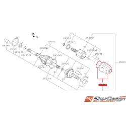 Soufflet de cardan avant côté boite FORESTER 2005