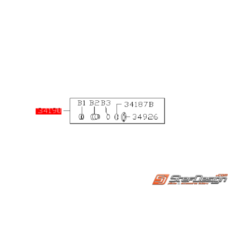 Kit de réparation de crémaillère SUBARU GT 94-97