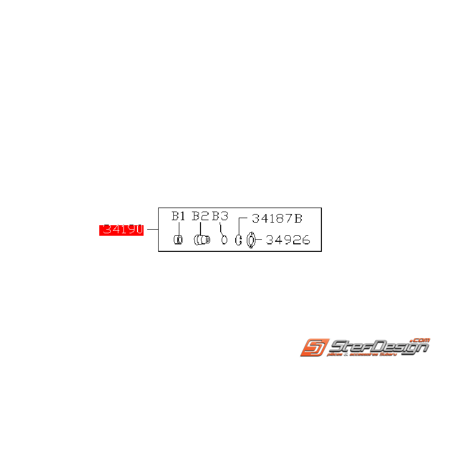 Kit de réparation de crémaillère SUBARU GT 94-97 Kit de réparation de crémaillère SUBARU GT 94-97