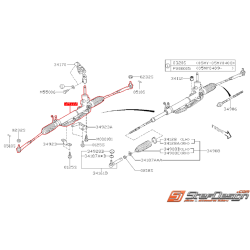 Crémaillère de direction complète STI 05-07