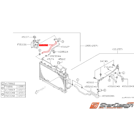 Durite vase d'expansion/radiateur WRX/STI 08-14