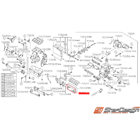 Radiateur de chauffage WRX Diesel 08-10