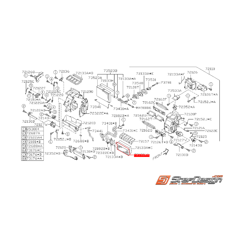 Radiateur de chauffage WRX Diesel 08-10