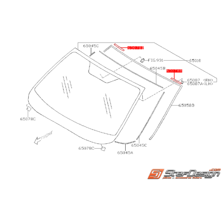 Joint latéral supérieur SUBARU WRX/STI 08-14