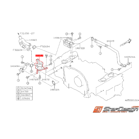 Vanne d'injection d'air secondaire WRX/STI 2006-2007