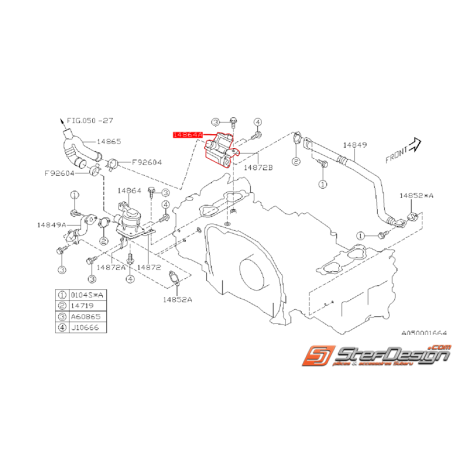 Vanne d'injection d'air WRX/STI 2006-2014