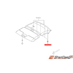 Clips de garniture de toit WRX/STI 01-07