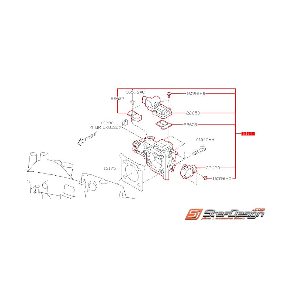 Papillon d'admission WRX/STI 01-05