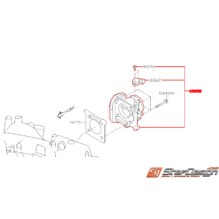 Papillon d'admission origine SUBARU WRX/STI 06-07