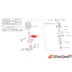 Amortisseurs avant SUBARU 2.0 R 2006