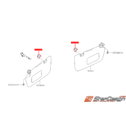 Crochet de pare-soleil SUBARU STI 08-14