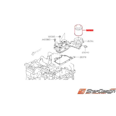 Filtre a huile Legacy/WRX 2008 Diesel