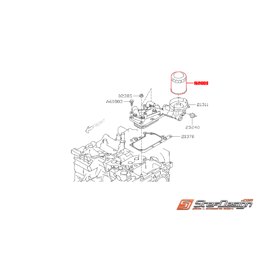 Filtre a huile Legacy/WRX 2008 Diesel