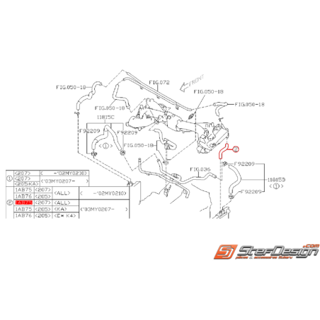 Durite de dépression STI 03-07