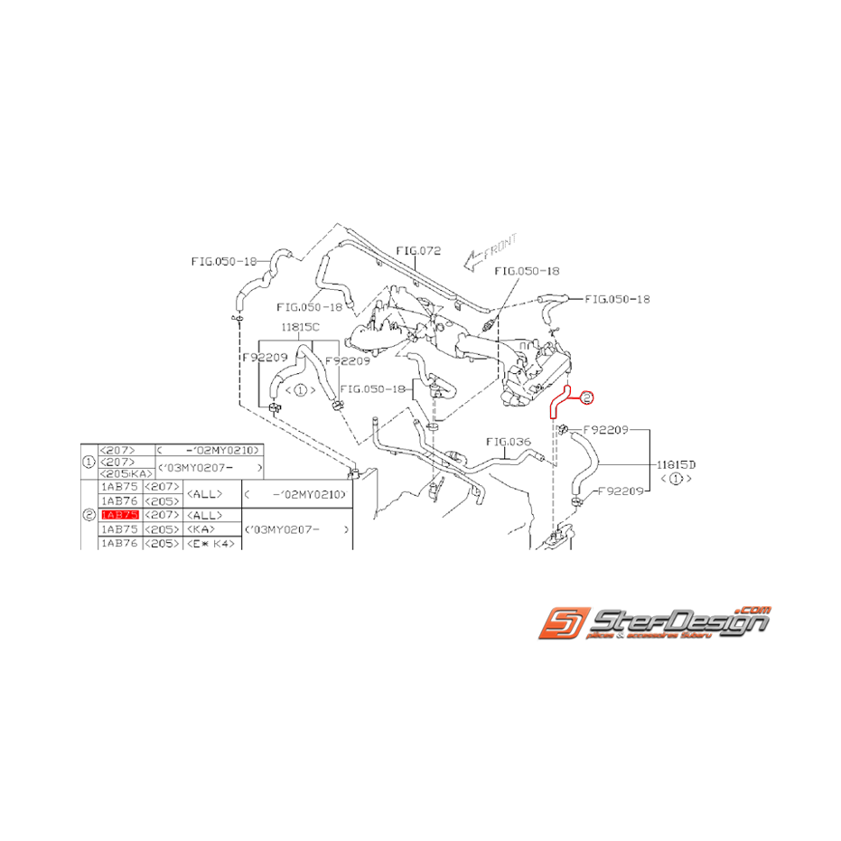 Durite de dépression STI 03-07