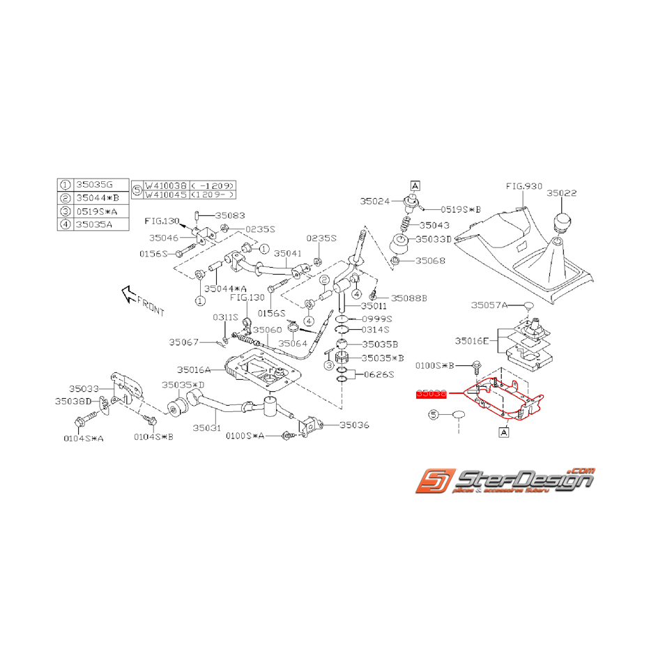 Plaque de fixation de soufflet de levier de vitesse WRX/STI 08-14 Plaque de fixation de soufflet de levier de vitesse WRX/STI 08-14