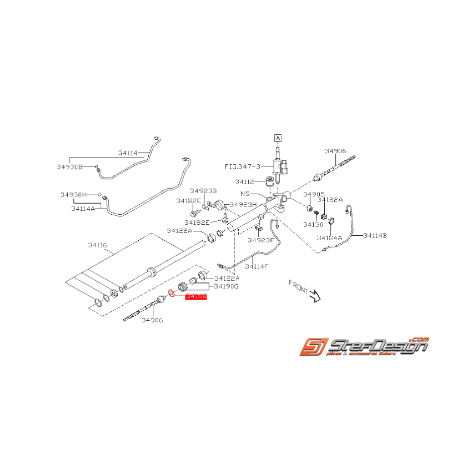 Rondelle d'arrêt de rotule de direction STI 08-14 Rondelle d'arrêt de rotule de direction STI 08-14