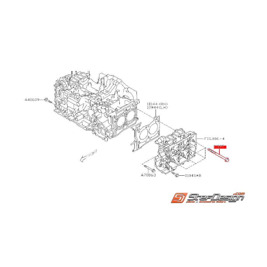 Vis de culasse SUBARU Diesel 2010 Vis de culasse SUBARU Diesel 2010