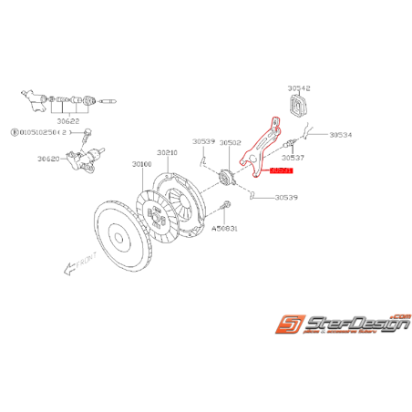 Fourchette d'embrayage SUBARU FORESTER 99-02