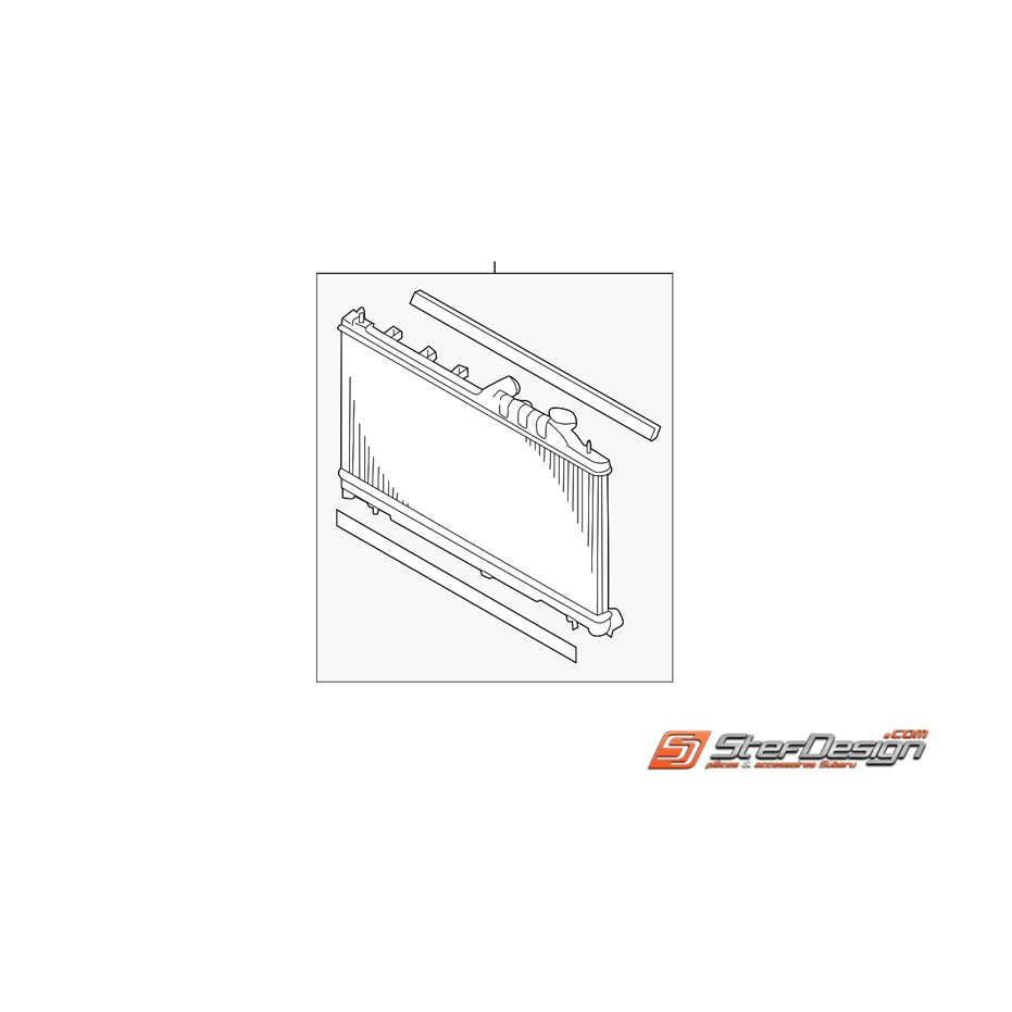 Radiateur d'eau origine SUBARU STI 2009 Radiateur d'eau origine SUBARU STI 2009