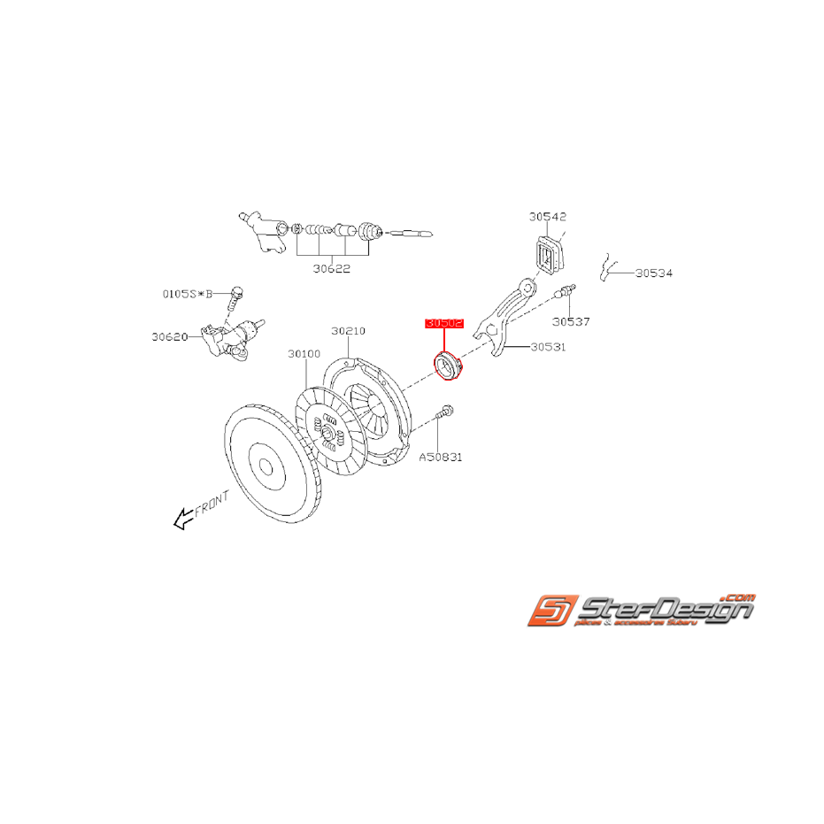 Butée d'embrayage SUBARU Legacy 2003