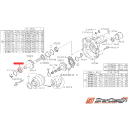 Joint étanchéité d’huile boite de transfert SUBARU STI 01-18