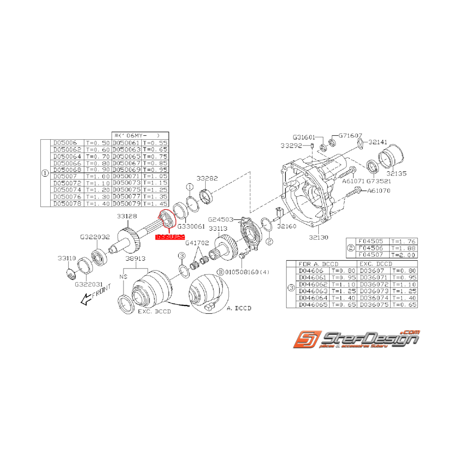 Joint d'étanchéité arrière d'huile boite de transfert STI 01-18 Joint d'étanchéité arrière d'huile boite de transfert STI 01-18