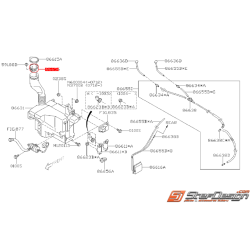Goulotte de remplissage de bocal de lave-glace WRX/STI 08-10