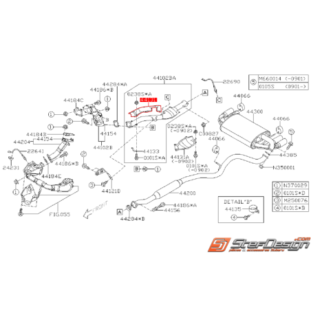 Tôle pare chaleur de downpipe SUBARU WRX/STI 08-14