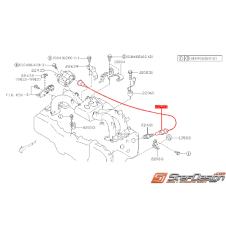 Faisceau d'allumage bougie 2 et 4 SUBARU FORESTER 2000