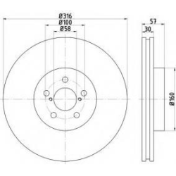 Disque avant SUBARU FORESTER 