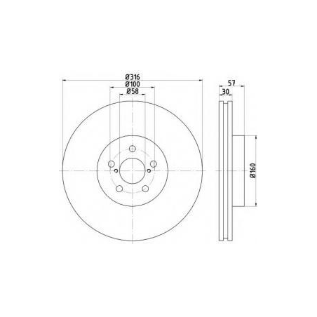 Disque avant SUBARU FORESTER 