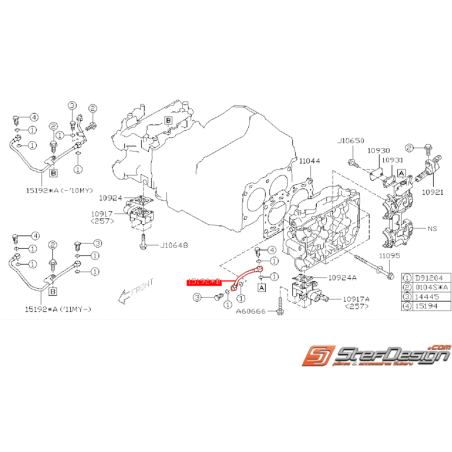 Conduite d'huile de culasse origine SUBARU STI 08-10