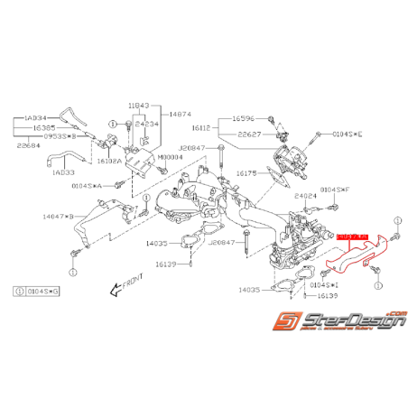 Protecteur collecteur d'admission WRX/STI 08-16