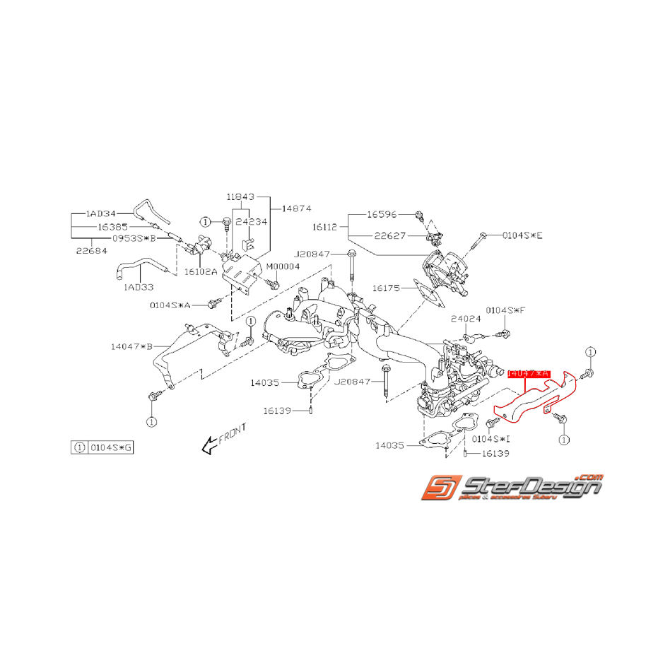 Protecteur collecteur d'admission WRX/STI 08-16