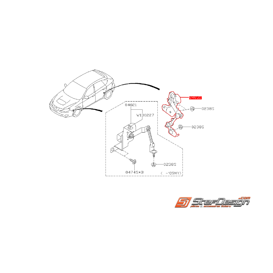 Capteur de position de feu arrière WRX/STI 08-14