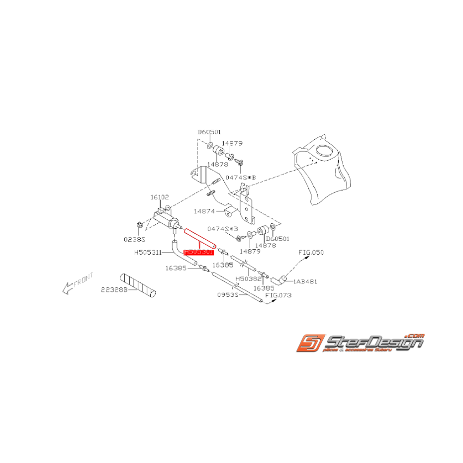 Durite de solénoïde SUBARU WRX/STI 03-05