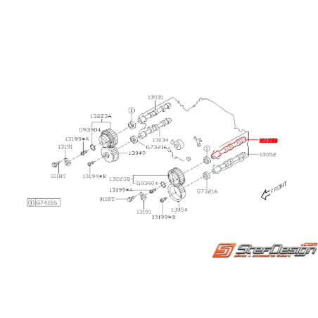 Arbre a cames admission gauche origine SUBARU WRX 2006