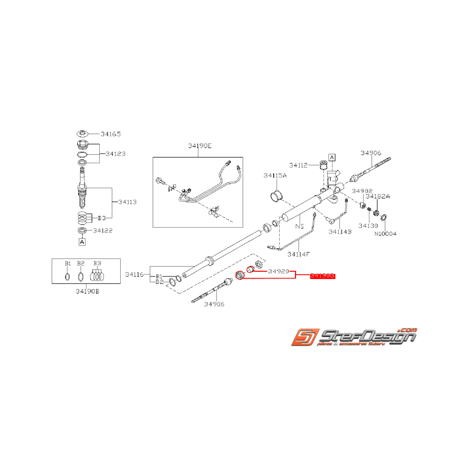 Kit réparation de biellette de direction WRX/STI 05-07