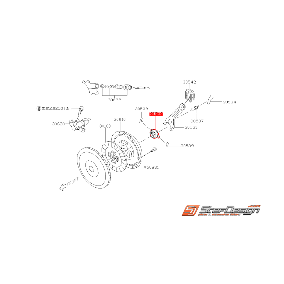 Butée d’embrayage SUBARU LEGACY 2000