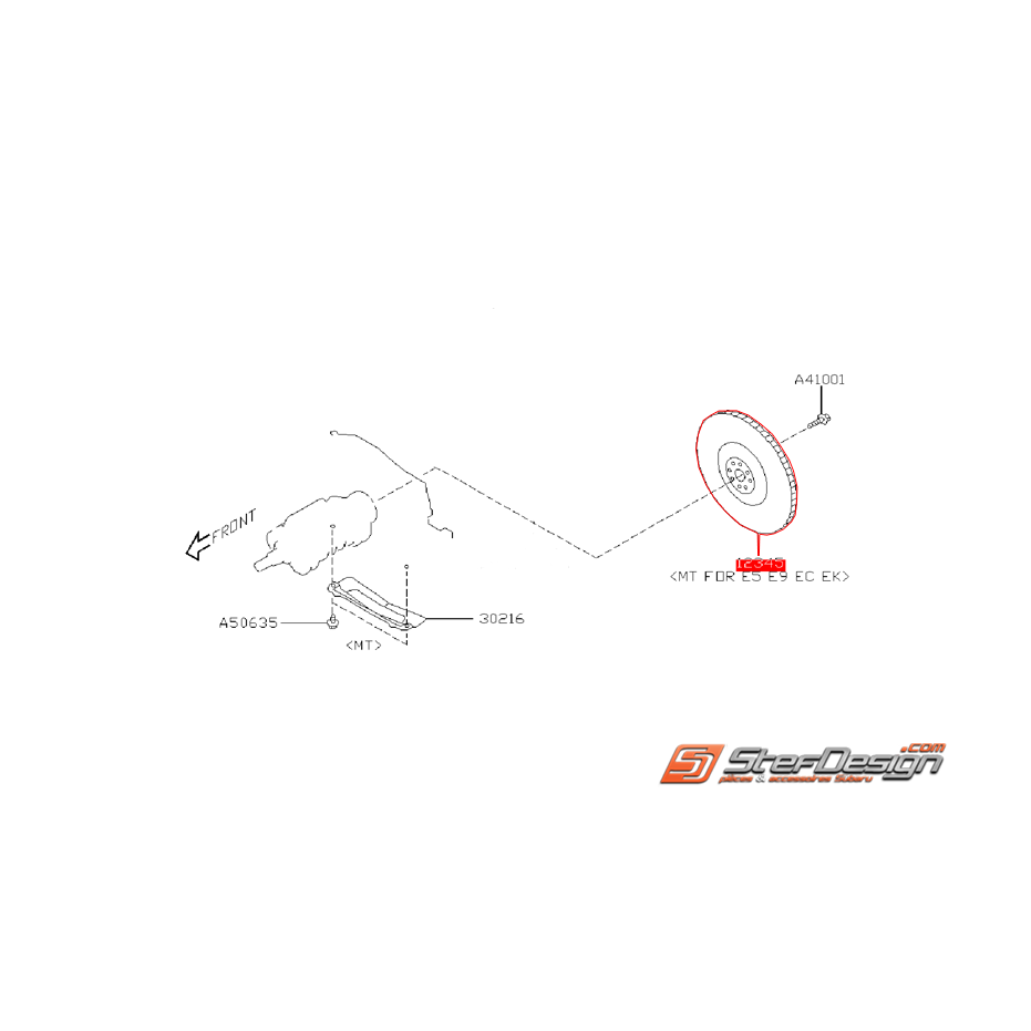 Volant moteur bi-masse origine SUBARU Legacy 2000