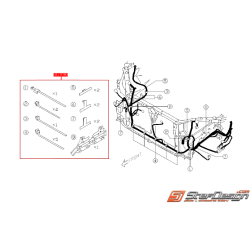 Pochette de fixation de faisceau face avant WRX/STI 08-14