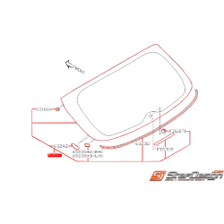 Lunette arrière de hayon SUBARU WRX 2010 Diesel