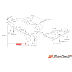 Clips de fixation de carter sous moteur SUBARU WRX/STI 01-02