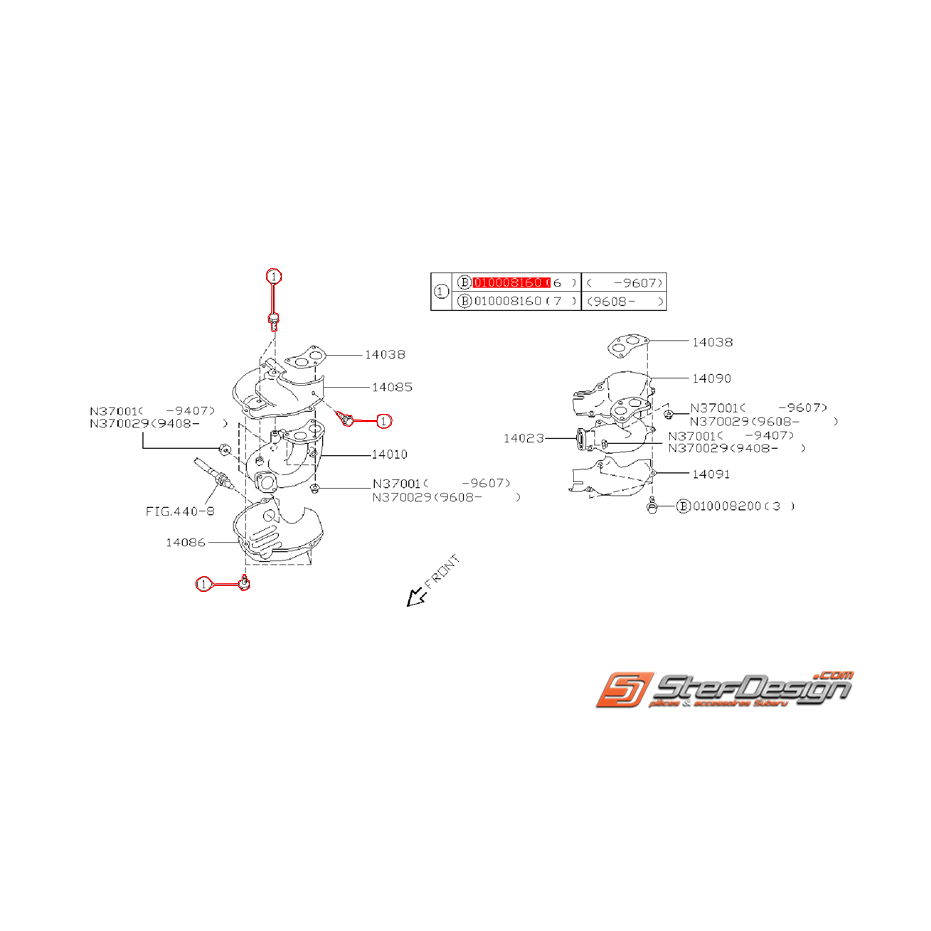 Vis de levier de vitesse WRX/STI 01-07