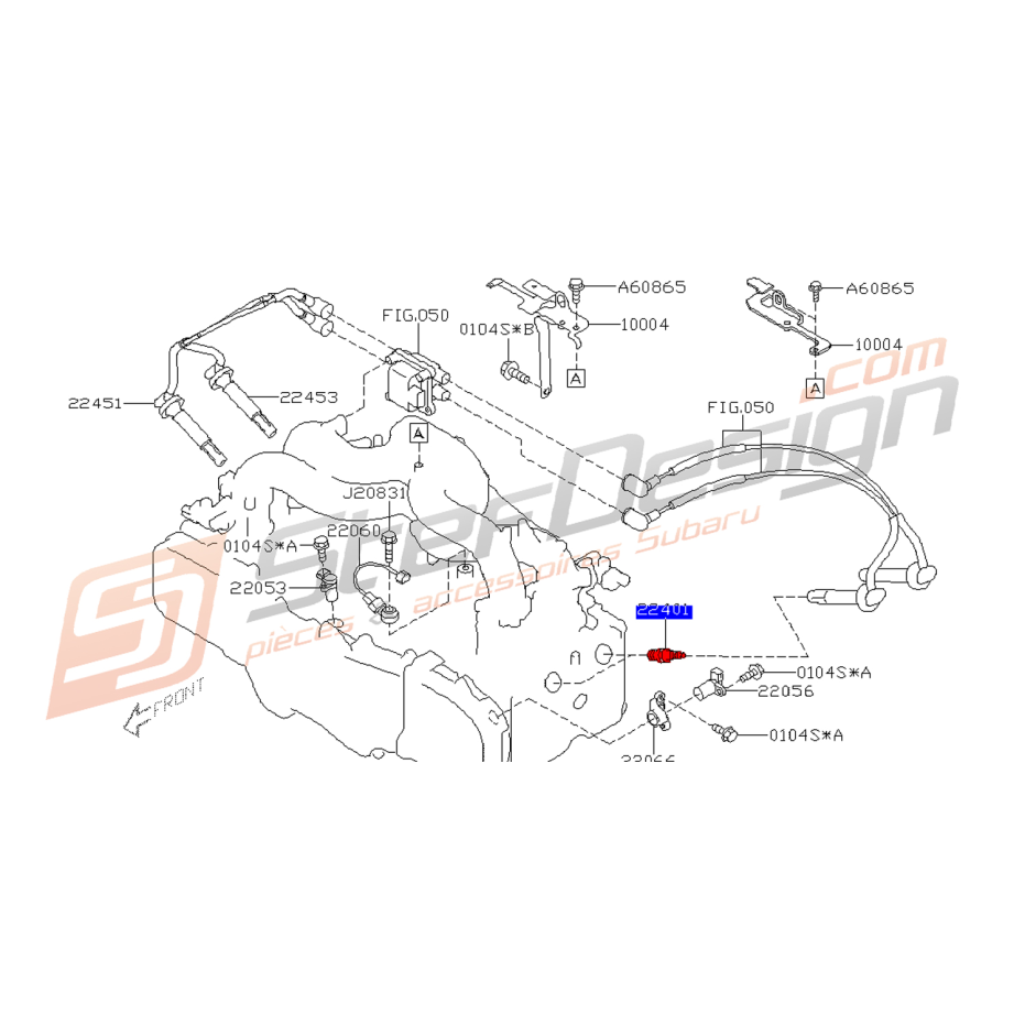 Bougie Forester 2008