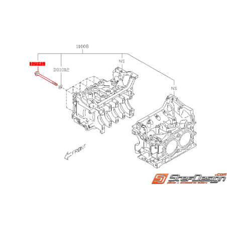 Vis de bloc moteur SUBARU BRZ / TOYOTA GT 86